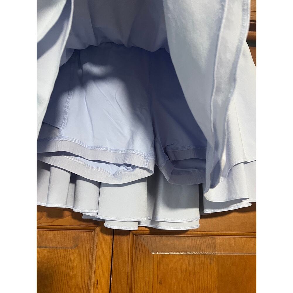 Lululemon Women's Court Rival High-Rise Skort Long Pastel Blue Athleisure SZ 10 - Picture 3 of 8
